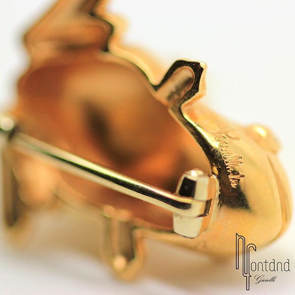 Pomellato - Spilla Rana in oro giallo