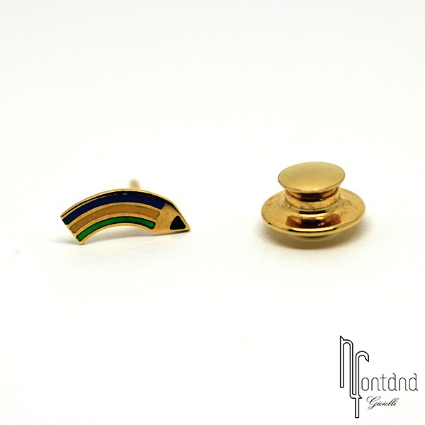 Alfieri & St. John  - Spillino Matita in oro giallo e smalto