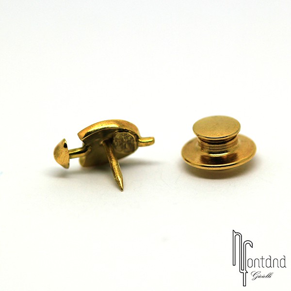 Giovepluvio - Spillino Barca a vela in oro giallo e smalto