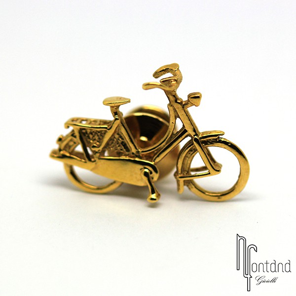 Alfieri & St. John  - Spillino Bicicletta in oro giallo