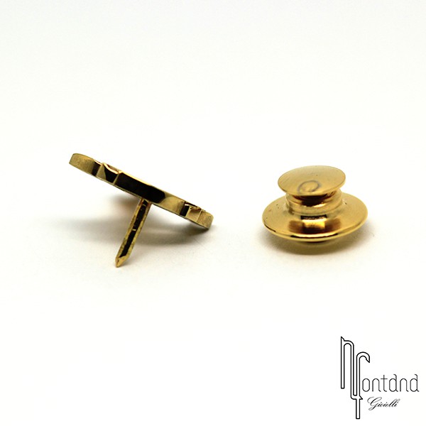 Giovepluvio - Spillino Chiamata d'emergenza in oro giallo, smalto e brillanti