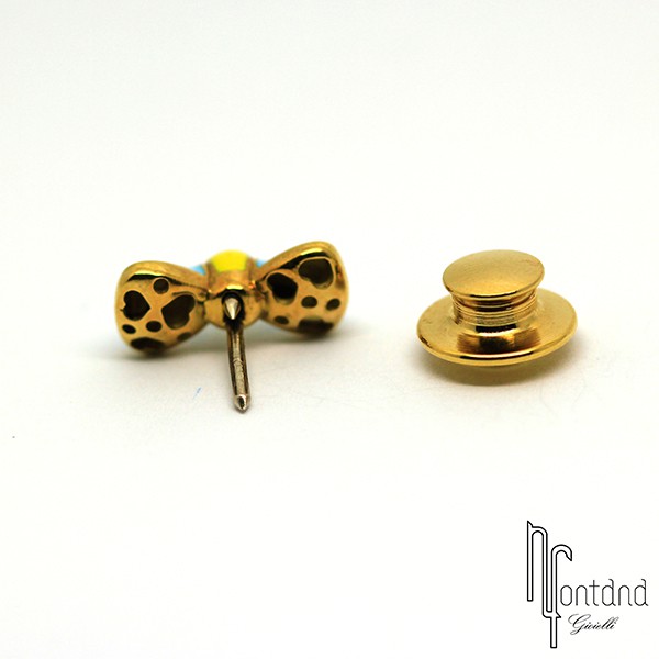 Pasquale Bruni - Spillino Papillon in oro giallo e smalto