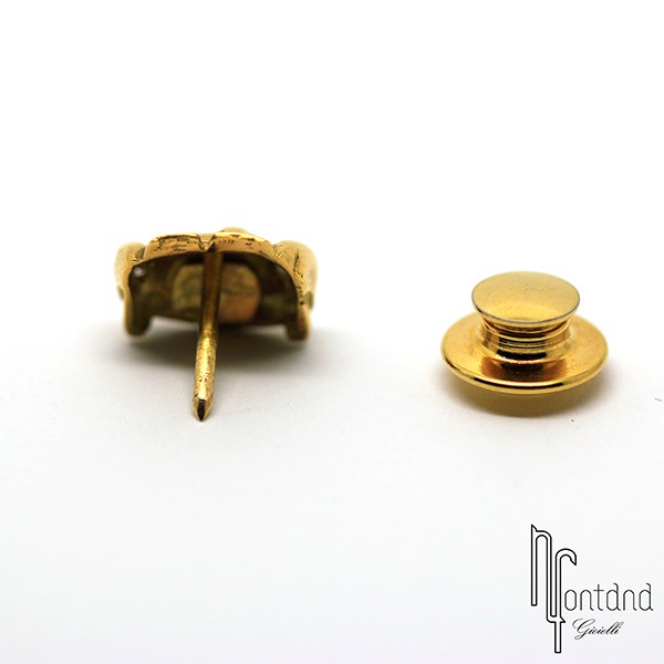 Giovepluvio - Spillino Macchina in oro giallo e brillanti